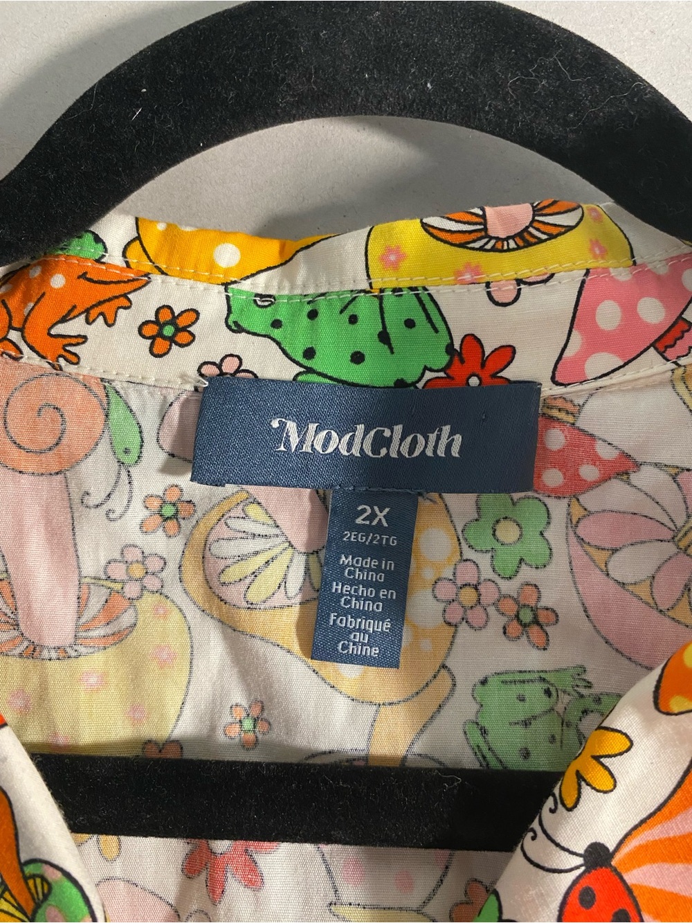 ModCloth Multicolor Mushroom Sleeveless Dress - Picture 5 of 8